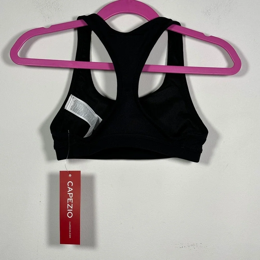 CS‎ Capezio Girls Team Basics Racerback Bra Top Black